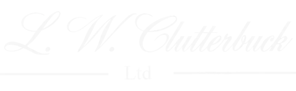 White script text on a white background reads: "L. W. Clutterbuck" with "Ltd" written below in a smaller font. The text is difficult to distinguish due to low contrast.